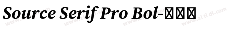 Source Serif Pro Bol字体转换